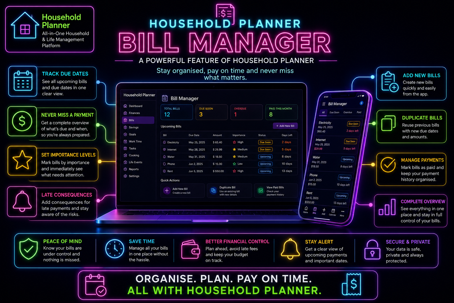 Household Planner – Bill Manager