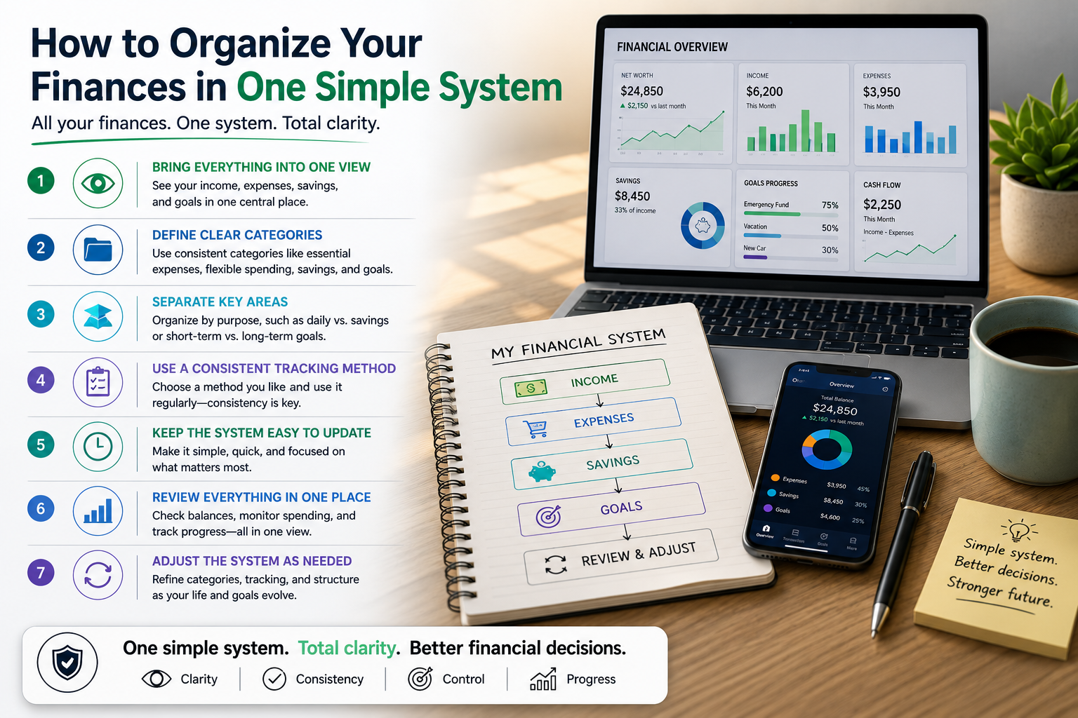 How to Organize Your Finances in One Simple System