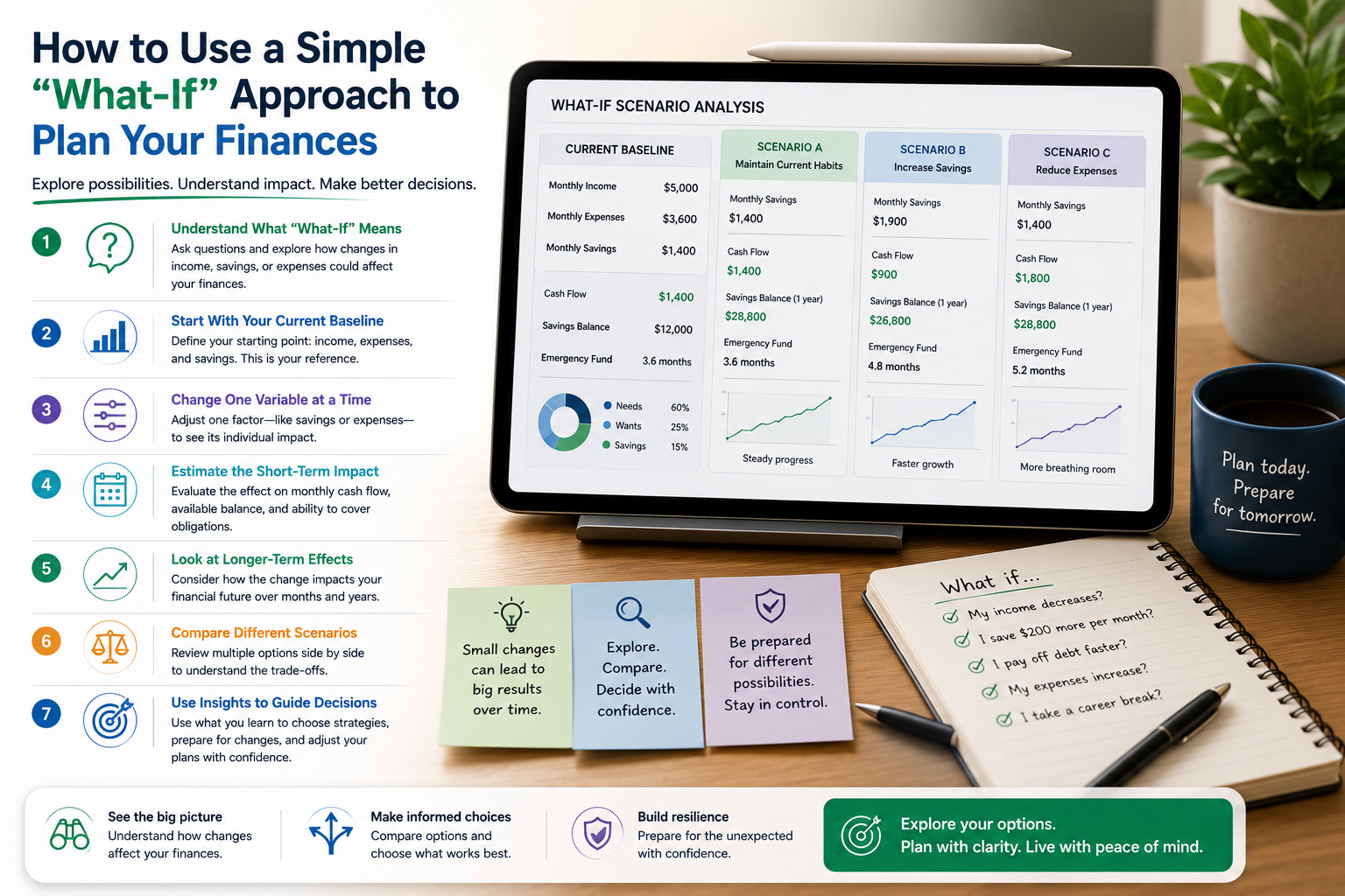 How to Use a Simple “What-If” Approach to Plan Your Finances